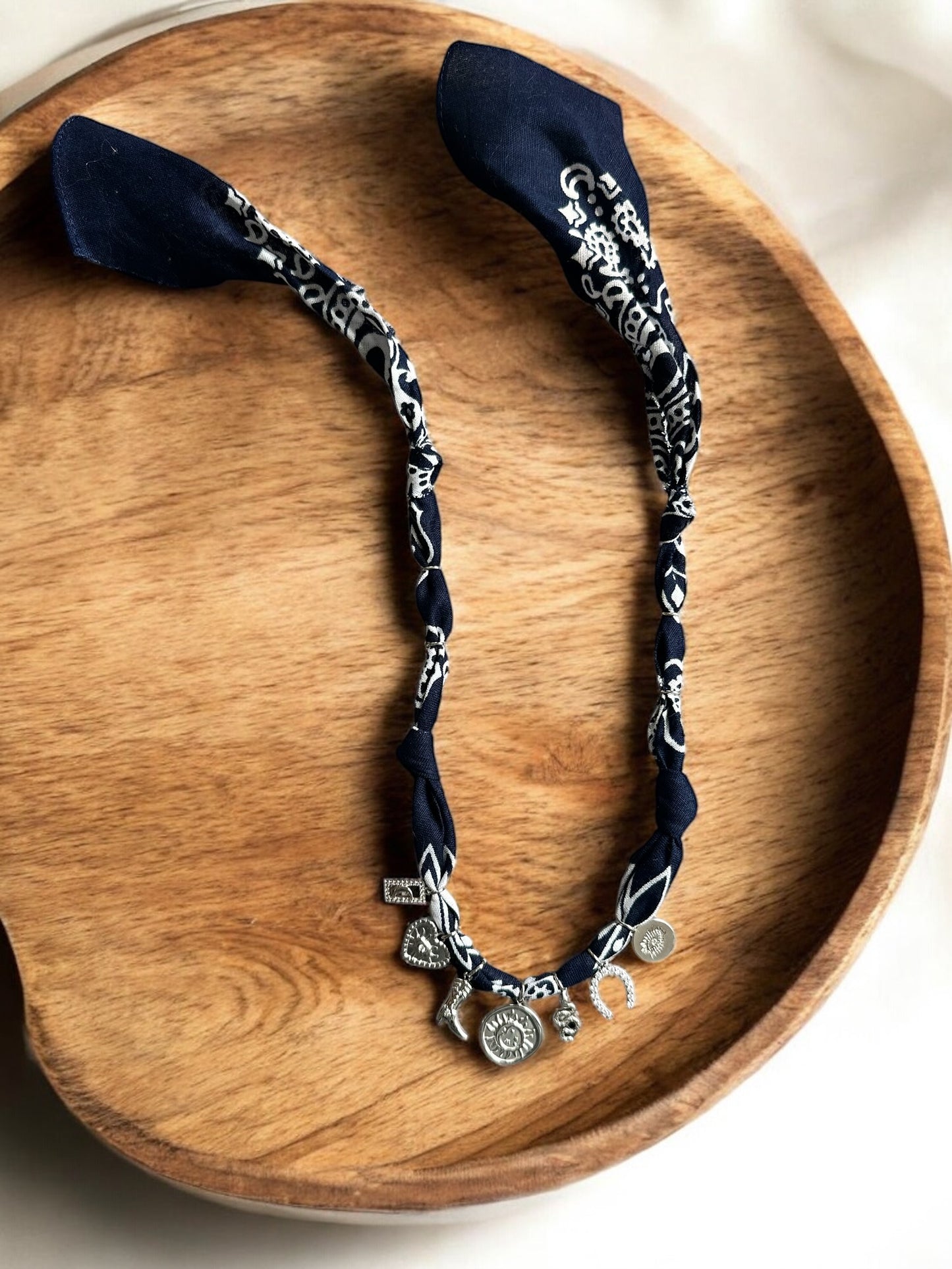 Navy Blue with Sun and Moon