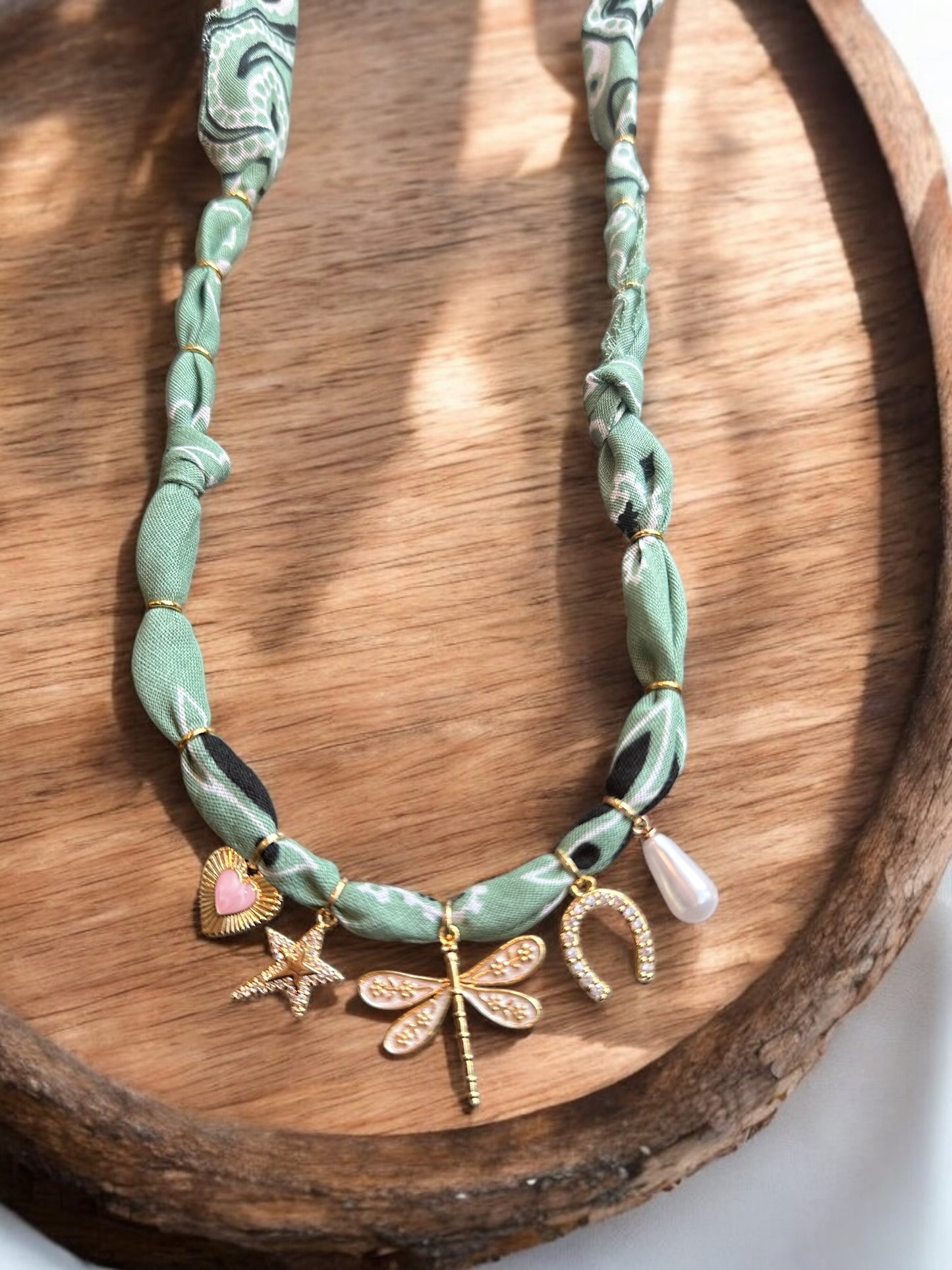 Light Green with Dragonfly