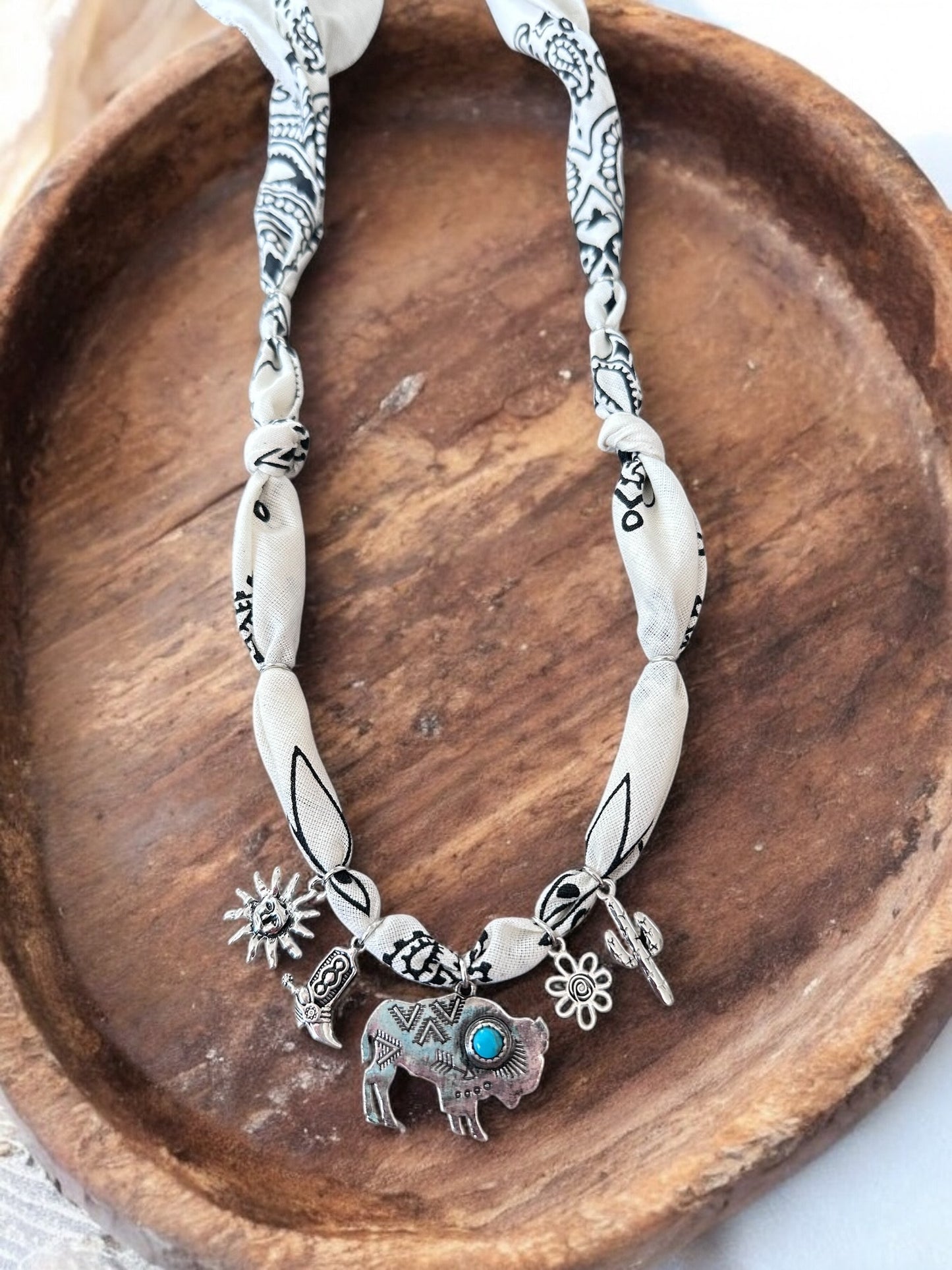 Ivory with Silver Buffalo