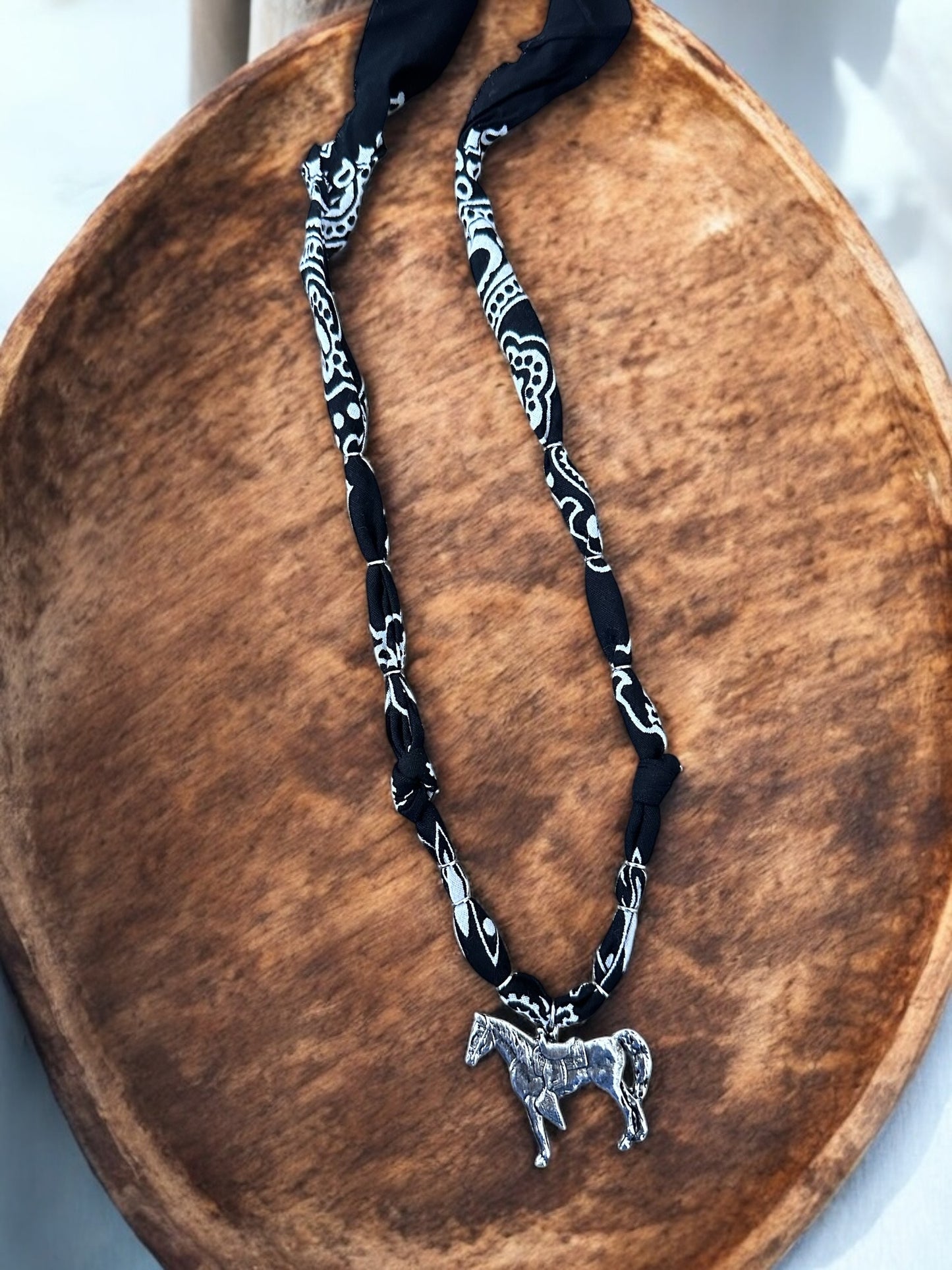 Black with Vintage Horse