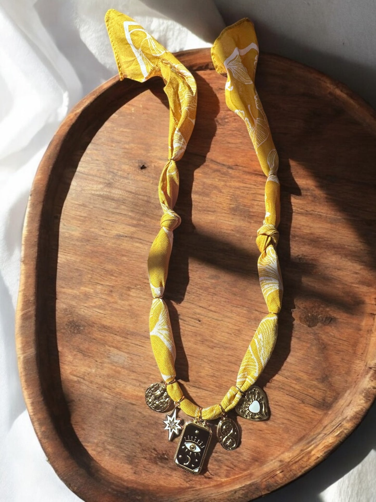 Yellow with Evil Eye Pendant