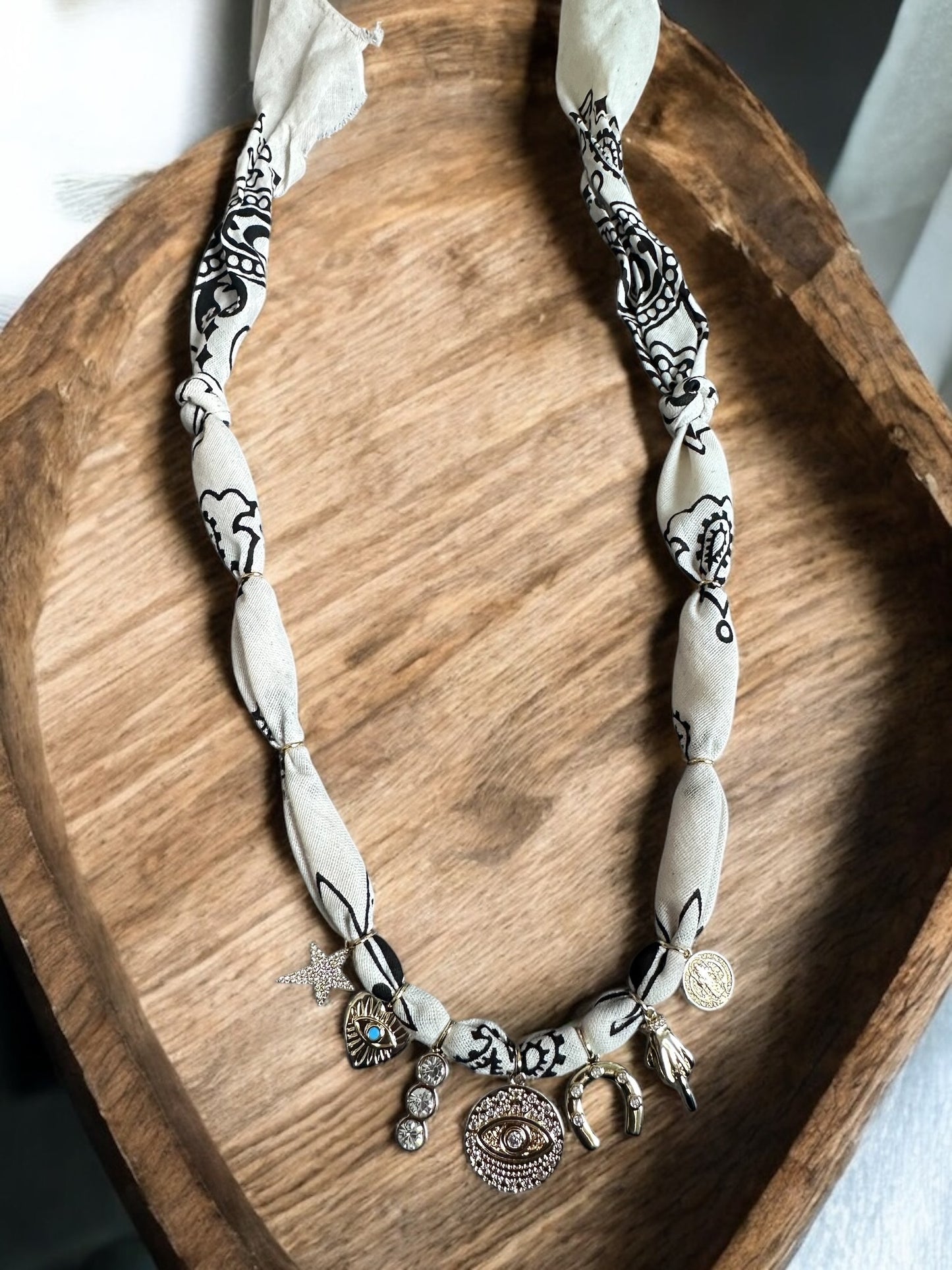 Ivory with Evil Eye Pendant