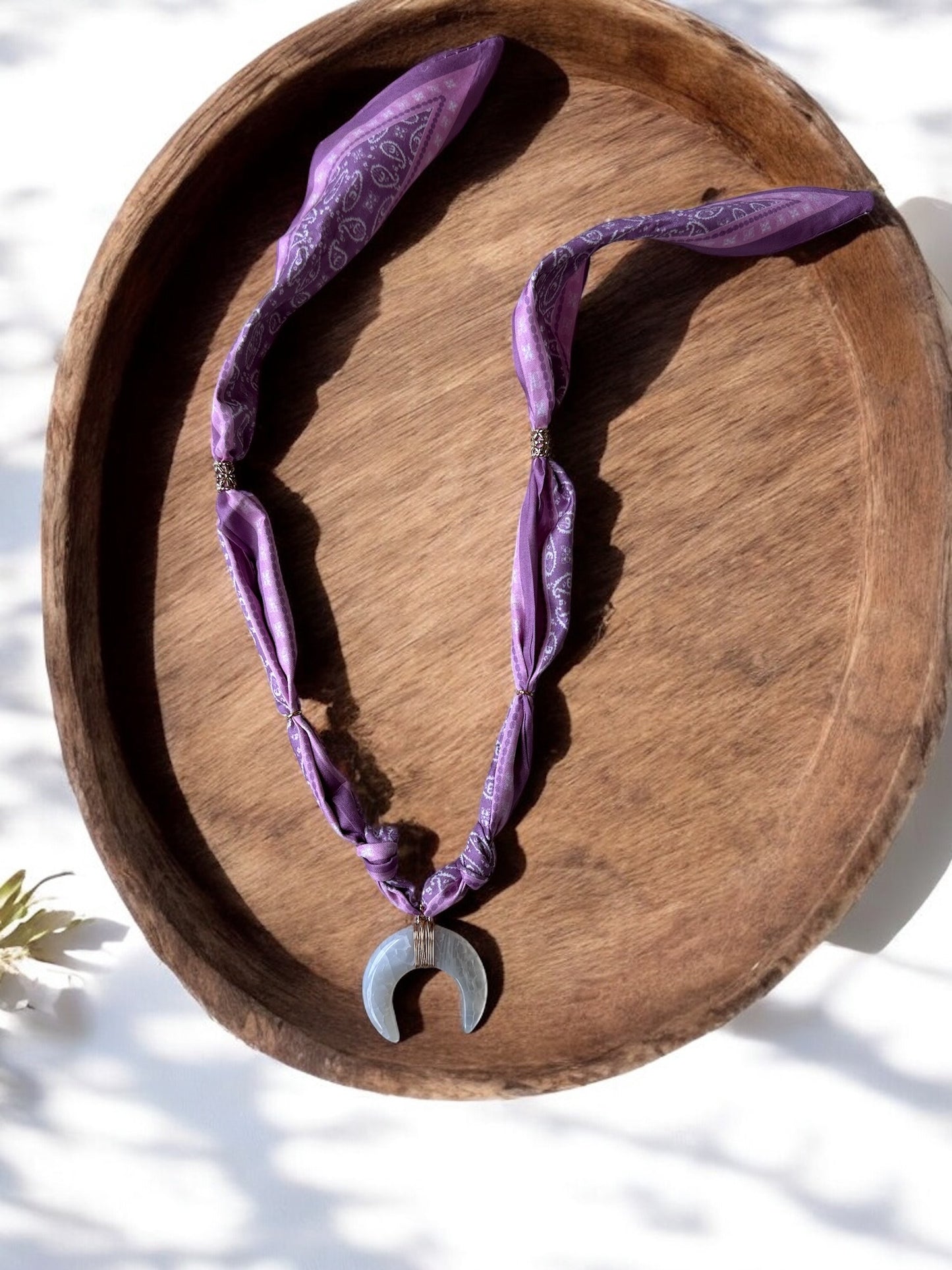 Pink with Stone Italian Horn