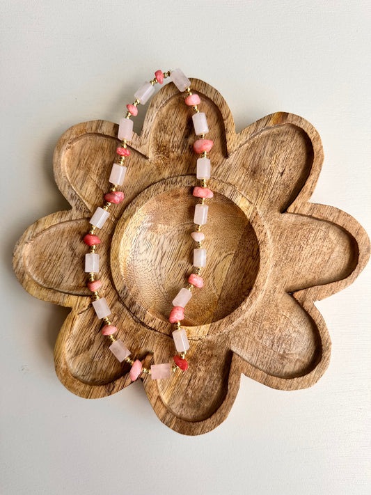 Pink with Stones