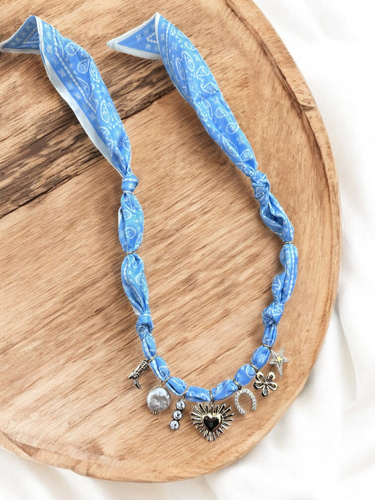 Blue with Heart Burst