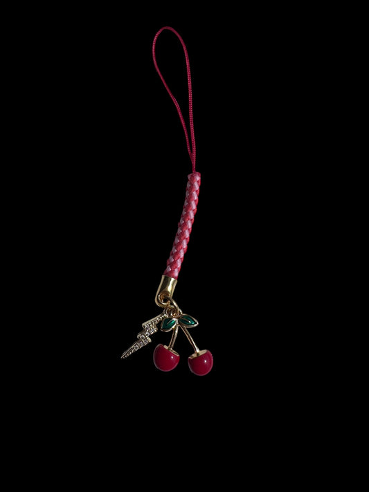 Pink and Red with Cherries and Lightening Bolt