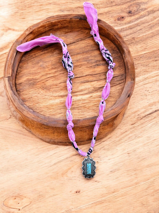 Pink with Vintage Pendant