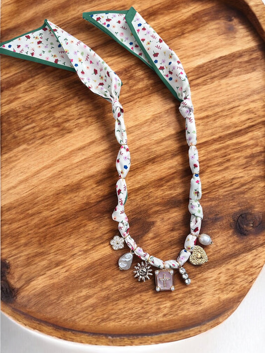 Ivory and Multicolor Floral
