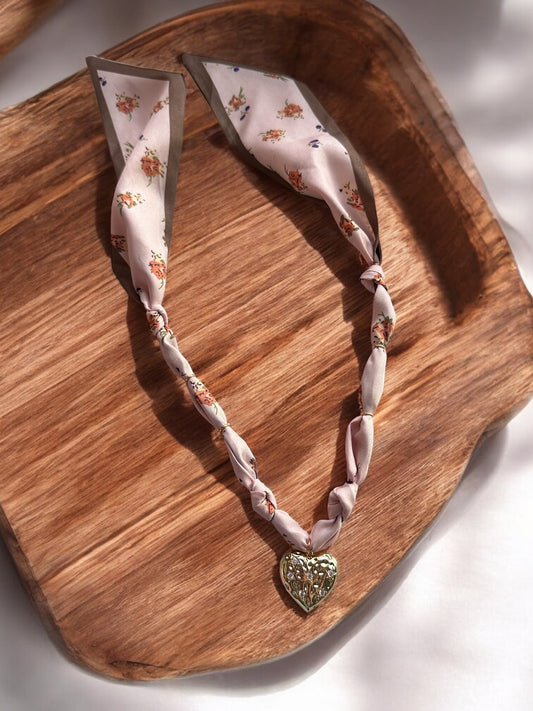 Gold Heart with Small Stars