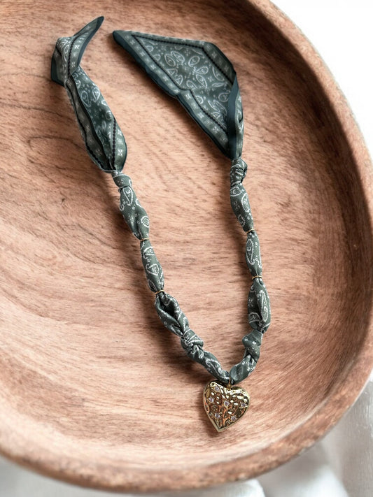 Gold Heart with Small Stars