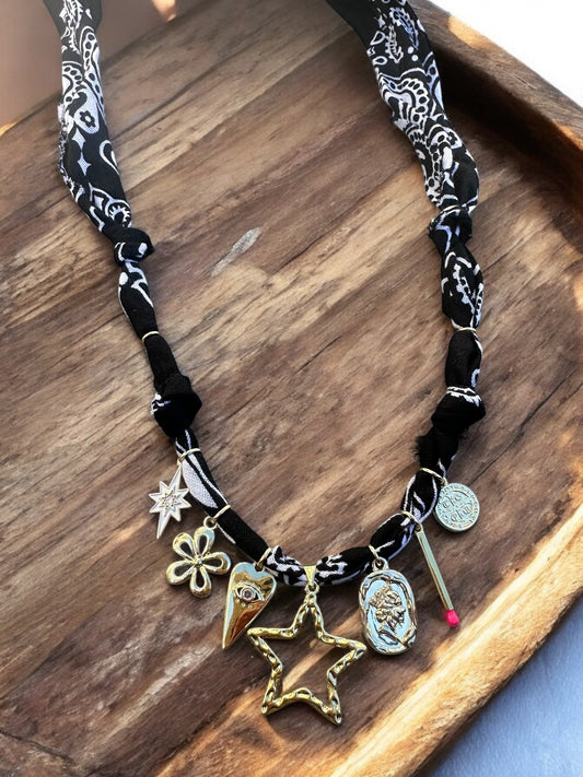Black with Open Star