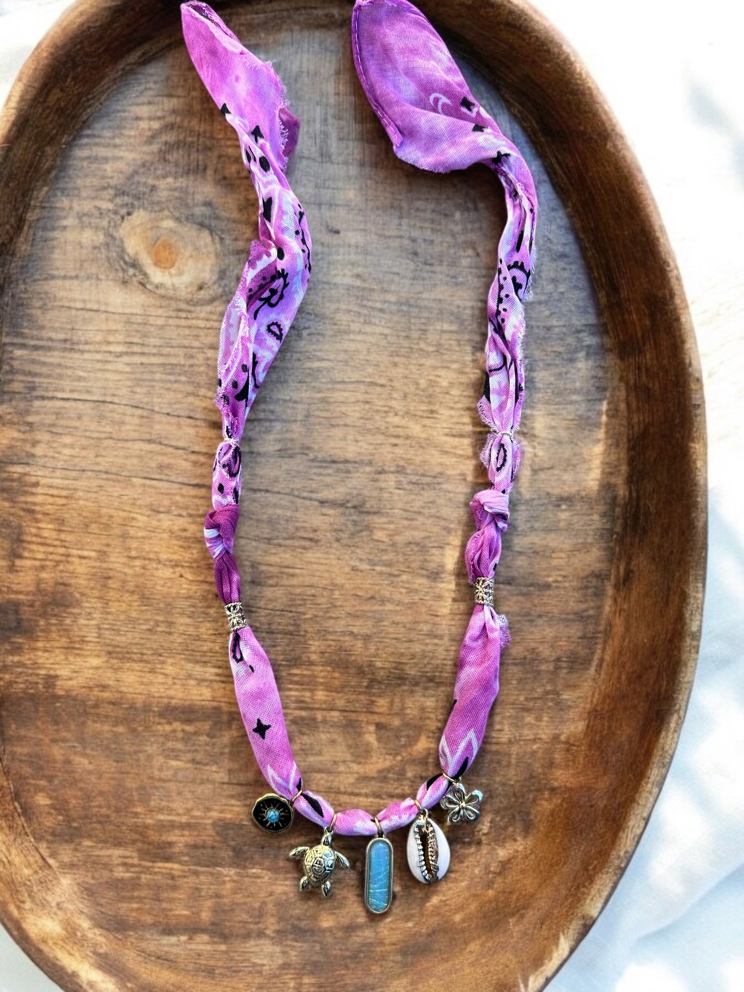 Pink Tie-Dye with Blue Opal