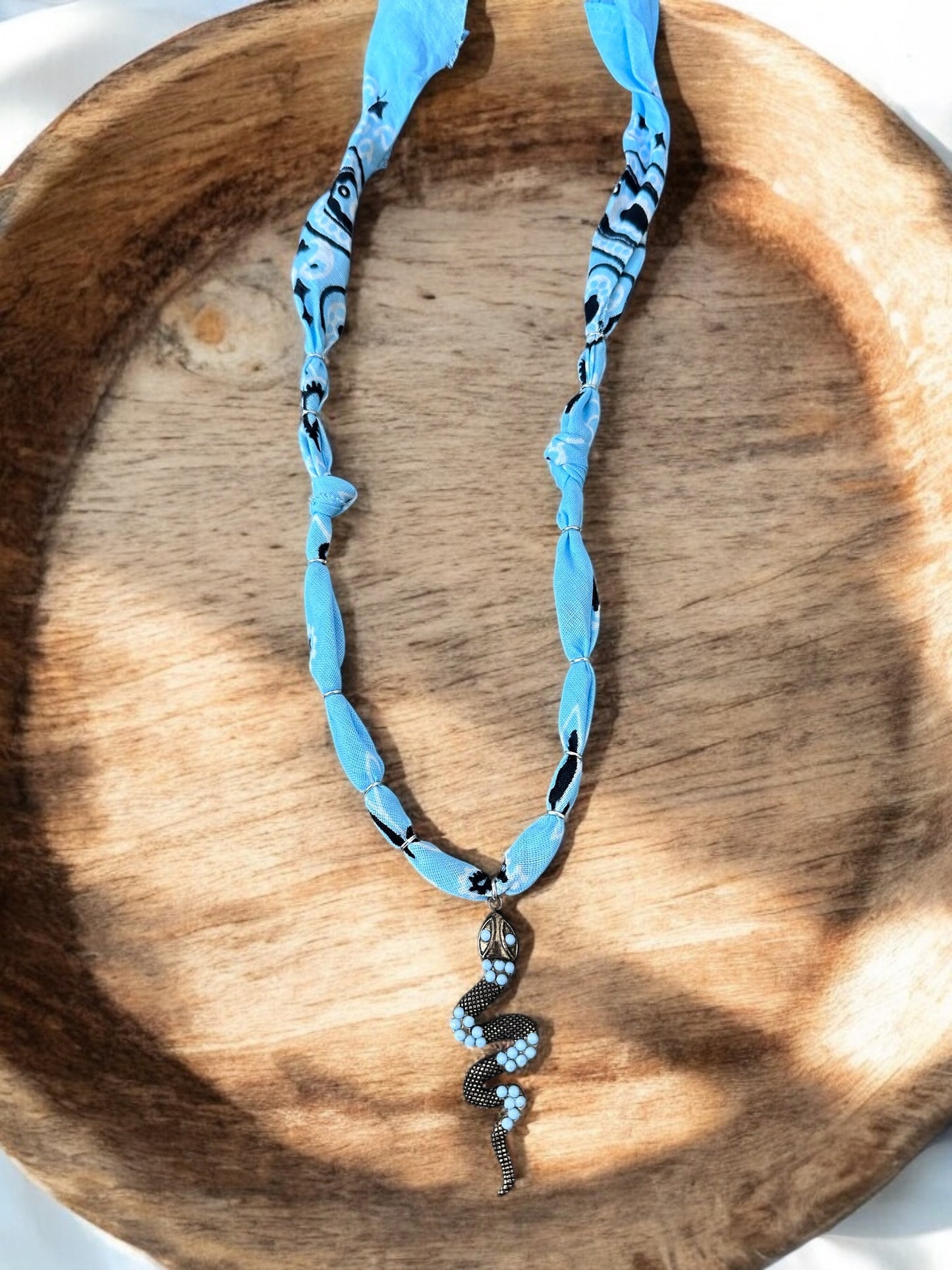 Light Blue with Snake