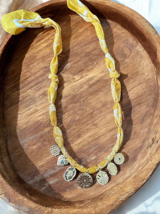 Yellow with Circle Pendant