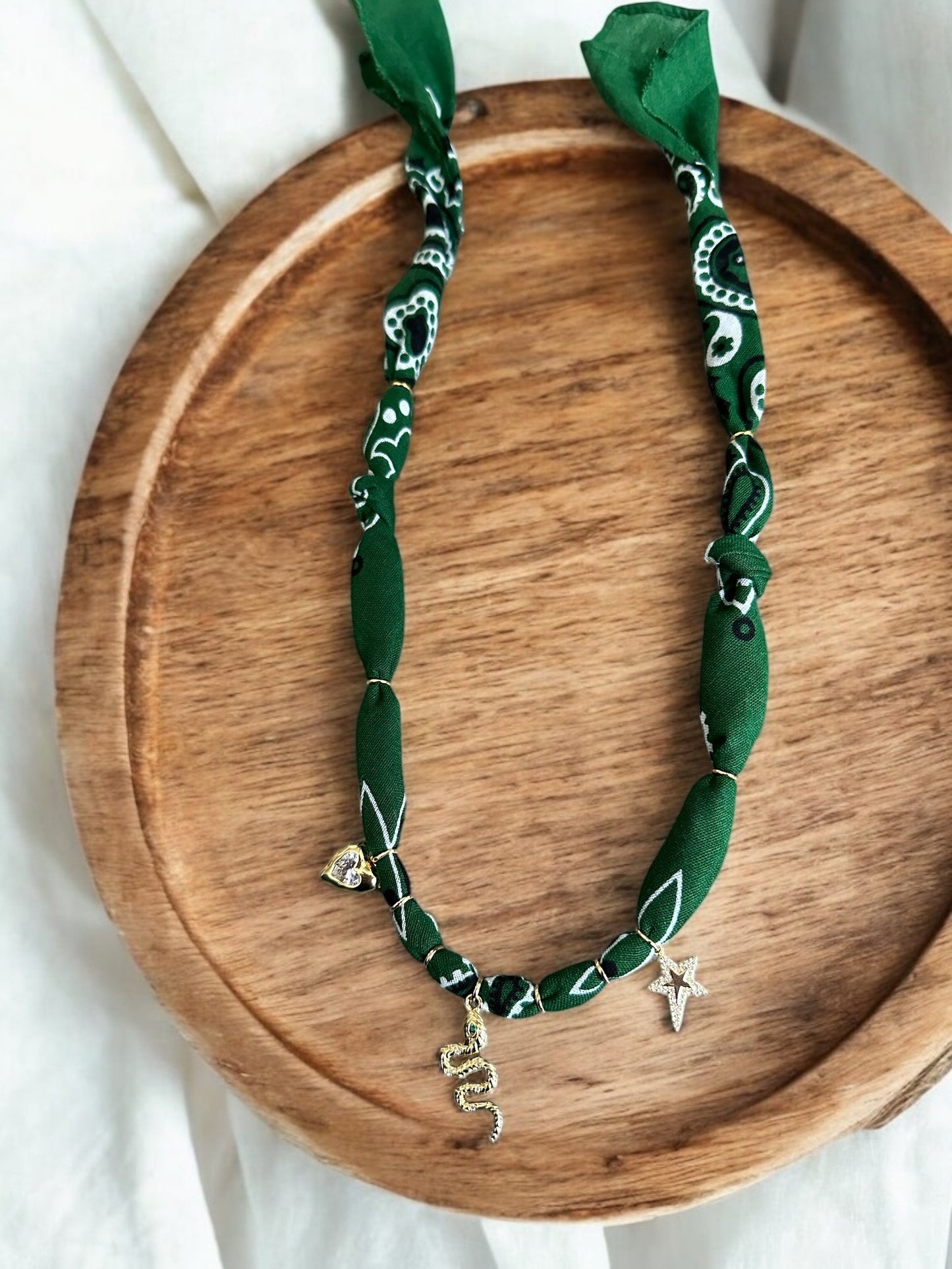 Dark Green with Snake