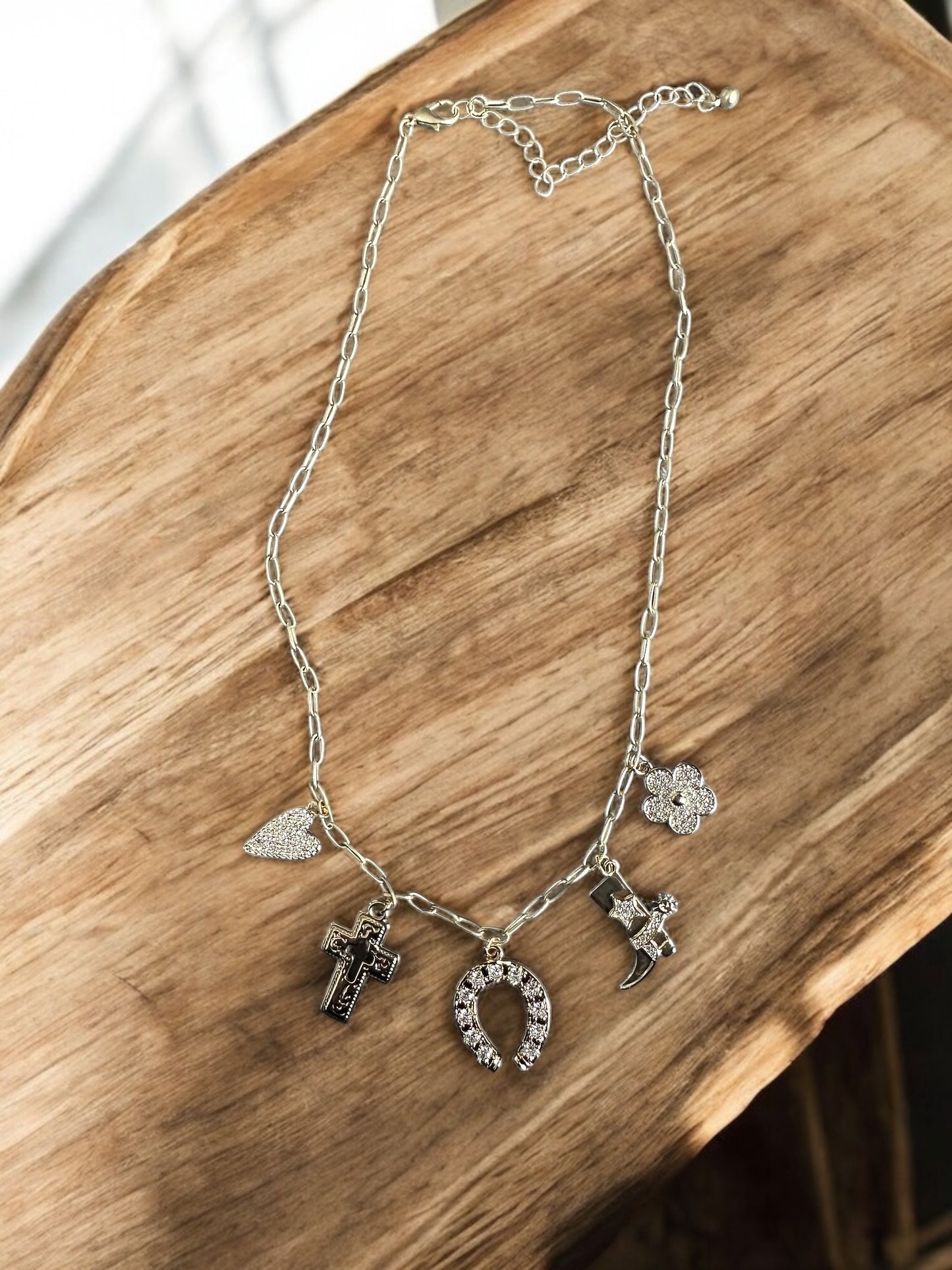 Gold Chain with Horseshoe