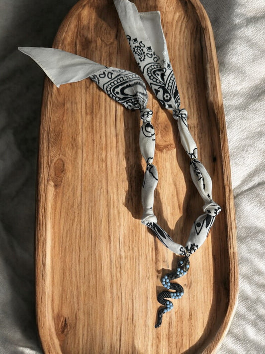 Ivory with Large Vintage Snake