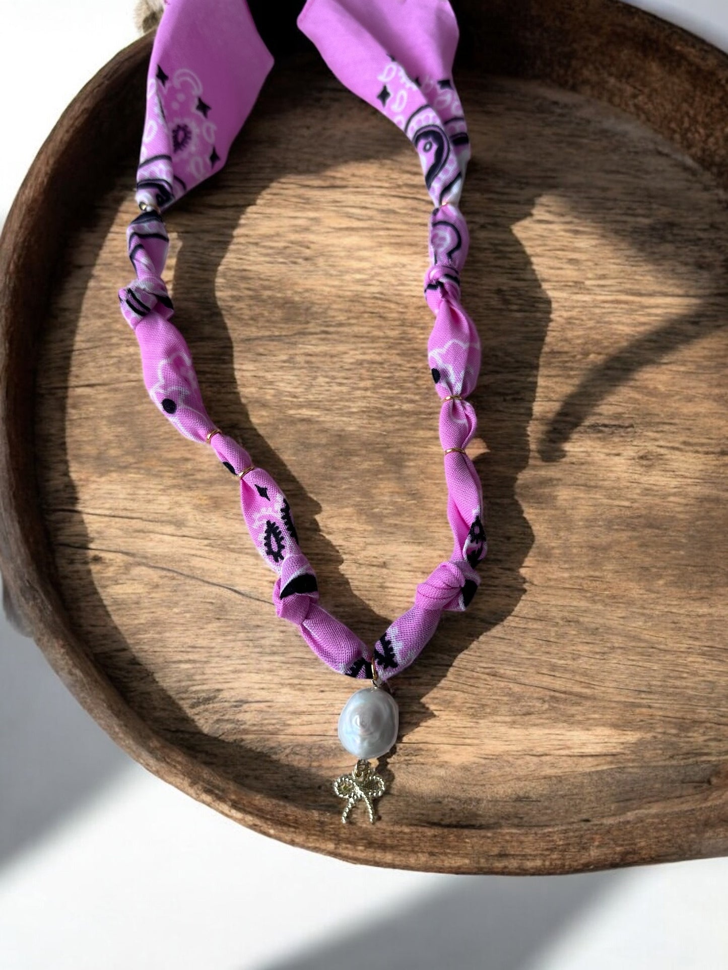 Pink with Pearl and Bow
