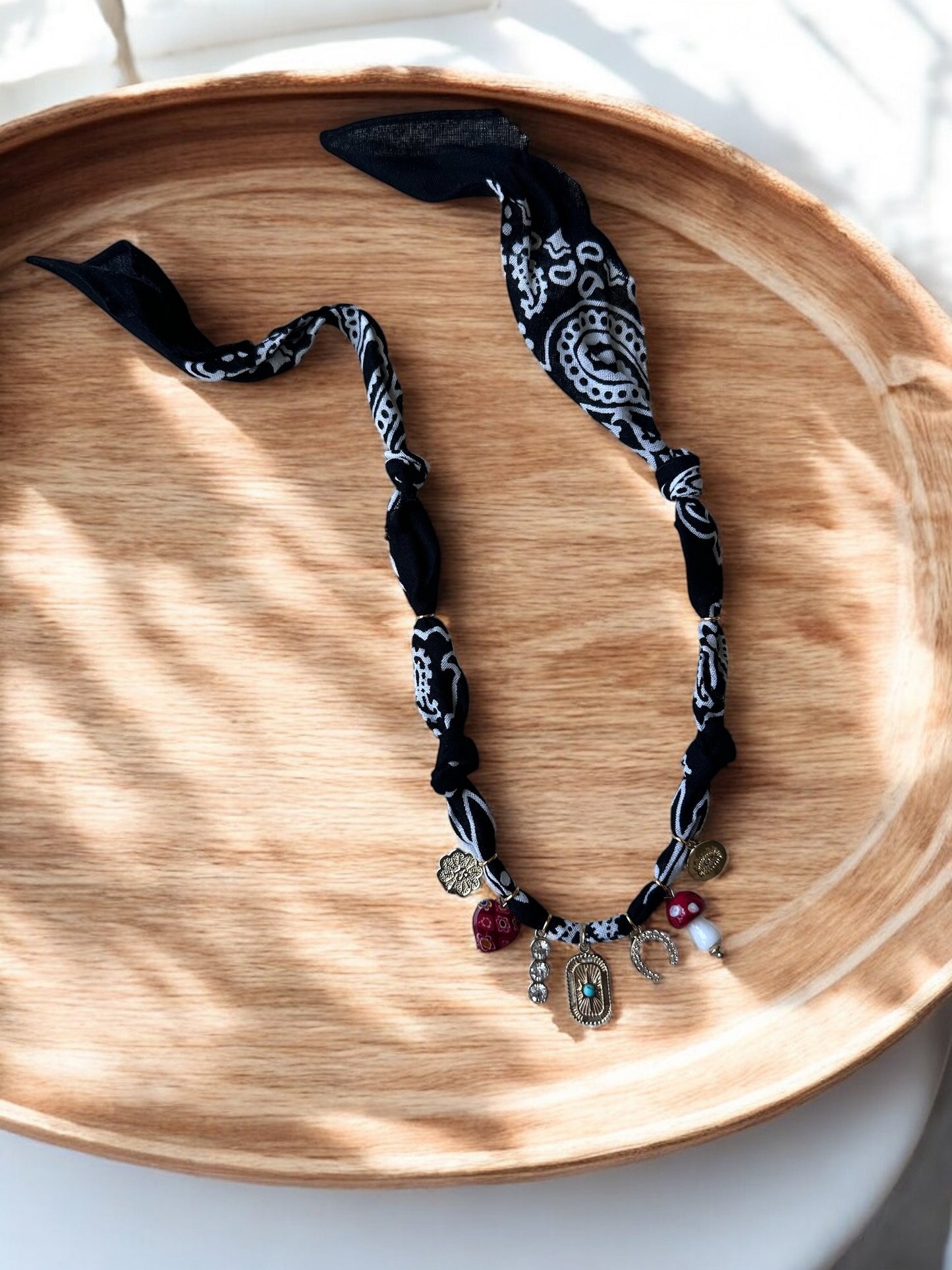 Black with Sunburst Pendant
