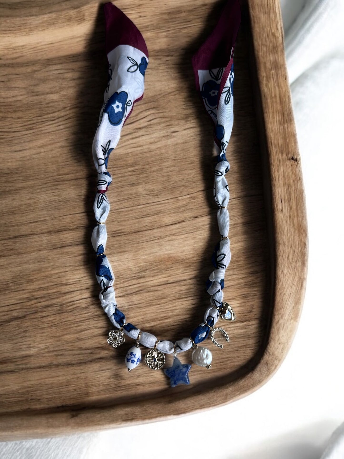 White and Blue with Sodalite Stone