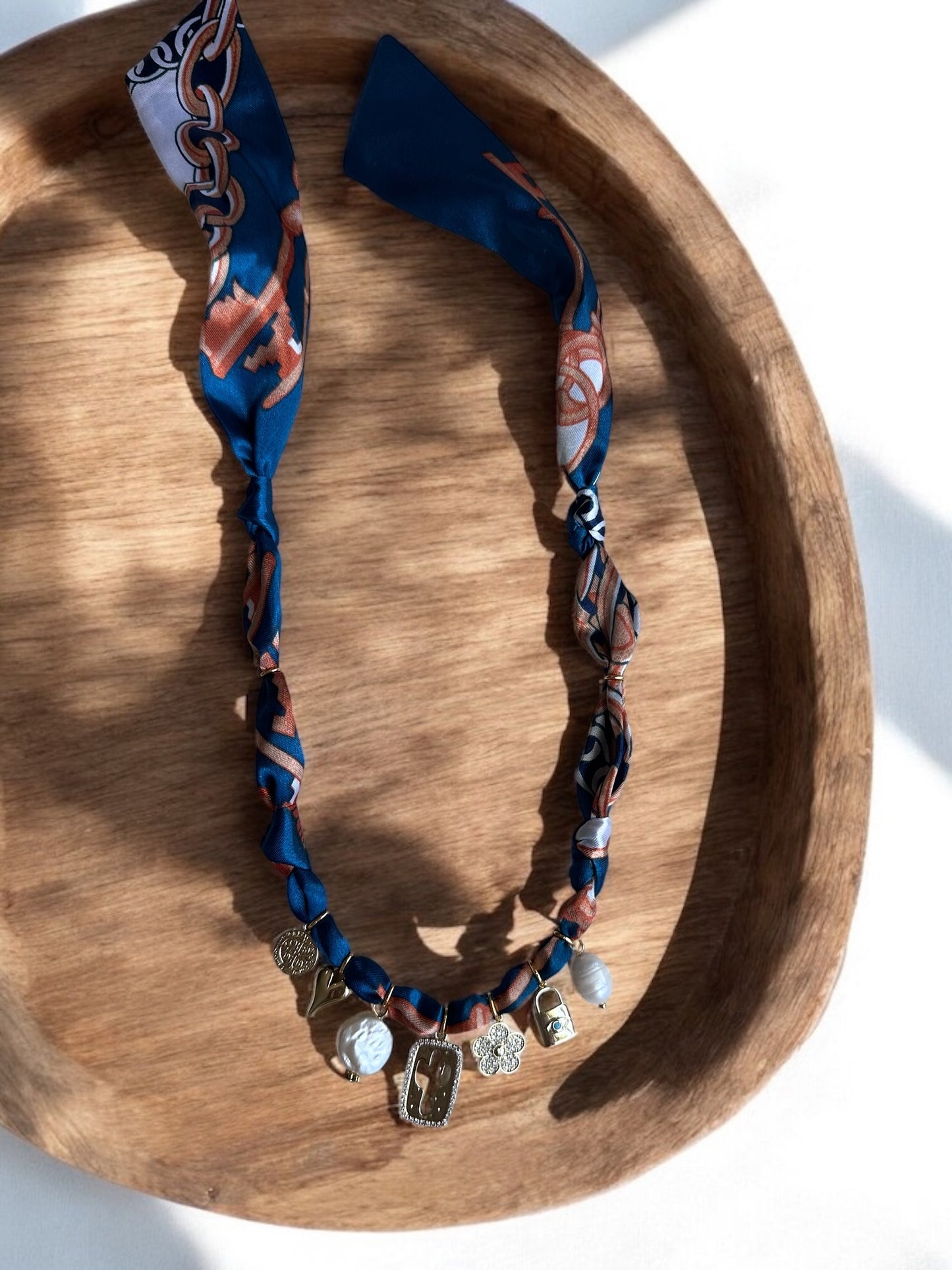 Teal with Cactus Pendant